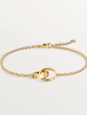 Catier Inspired Love Bracelet On Chain
